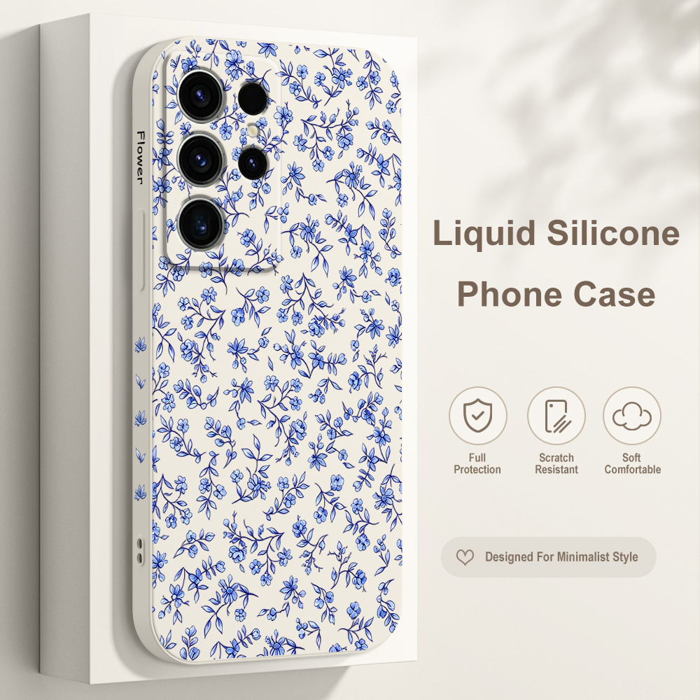 Samsung Galaxy S25 - Coque de téléphone à motif floral